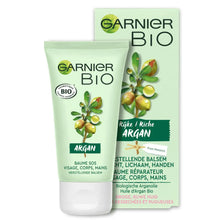 Charger l'image dans la galerie, 0 Garnier Bio - Baume SOS Multi-Usage - Argan Riche - Zones Desséchées et Rugueuses-50ml GARNIER