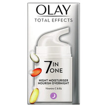 Charger l'image dans la galerie, 0 Olay Total Effects Hydratant de nuit 7 en 1 avec niacinamide, 50 ml OLAY
