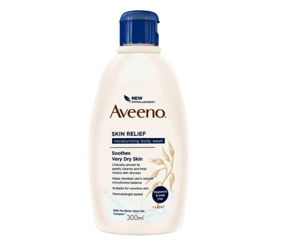 1.0 Aveeno Gel douche nettoyant pour le corps hydratant pour la peau sèches 300 ML AVEENO