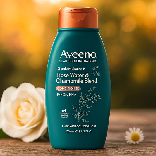 1.0 Aveeno Gently/Gentle Moisture Après-shampooing à l'eau de rose et à la camomille 354 ml AVEENO