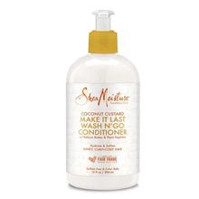 Charger l'image dans la galerie, 10. Shea Moisture Coconut Custard Make It Last Wash N'Go Revitalisant Apres-Shampoing 384 ML SHEA MOISTURE