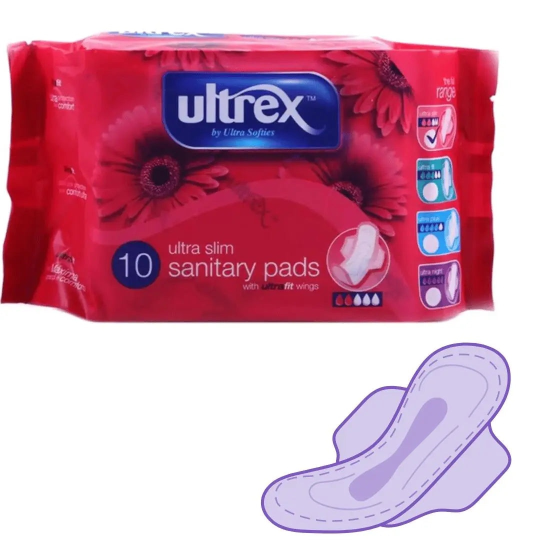 10. Ultrex Serviettes Hygiéniques Ultra Slim 10 Ultrex