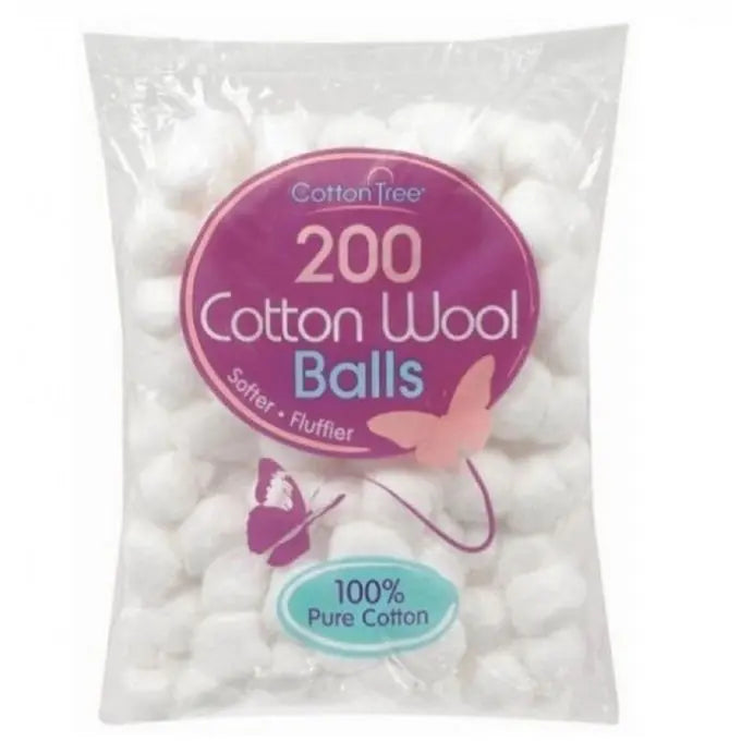 200 Boules De Coton - Blanc coton tree