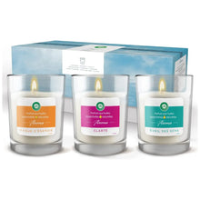 Charger l'image dans la galerie, Air Wick Coffret Bougies parfumées d'Aromathérapie aux huiles essentielles 120h AIR WICK