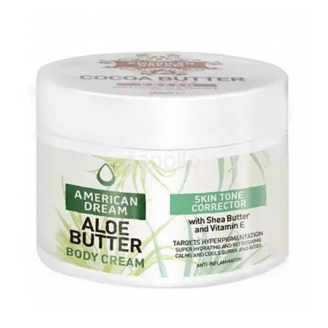 American Dream Aloe Butter Body Cream With Shea Butter & Vitamin E- 500ml amer