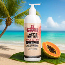 Charger l'image dans la galerie, American Dream Lotion corporelle au beurre de cacao papaye éclaircissante 750 ml AMERICAN DREAM