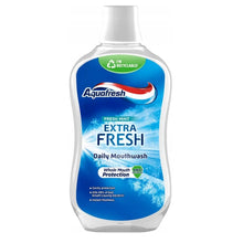 Charger l'image dans la galerie, Bain De Bouche Aquafresh Extra Menthe Fraîche Daily Mouthwash Au Fluorure 500ml, AQUAFRESH