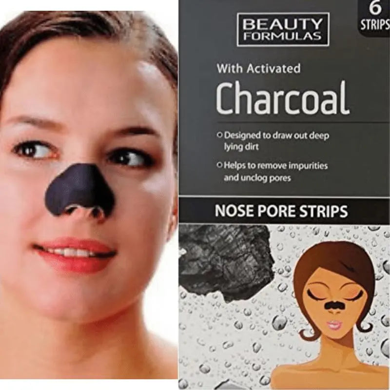 Beauty Formulas Bandes pour pores de nez au charbon BEAUTY FORMULAS