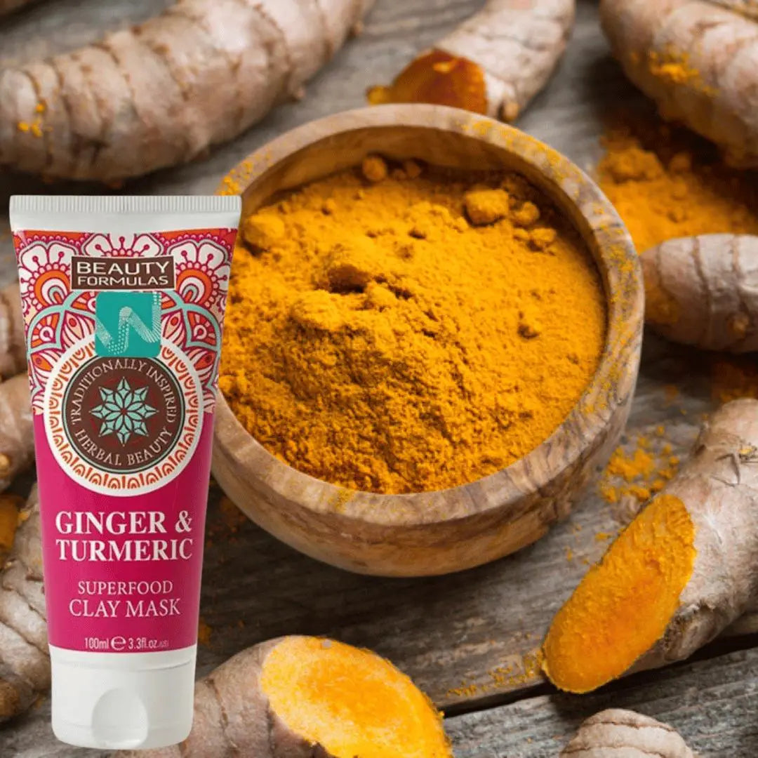 Beauty Formulas Masque à l'argile gingembre et curcuma 100 ML BEAUTY FORMULAS