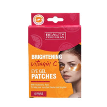 Charger l'image dans la galerie, Beauty Formulas Patchs de gel éclaircissant pour les yeux à la vitamine C, 6 paires BEAUTY FORMULAS