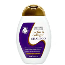 Charger l'image dans la galerie, Beauty Formulas - Shampooing à la biotine et au collagène - Cheveux fins 250 ml BEAUTY FORMULAS