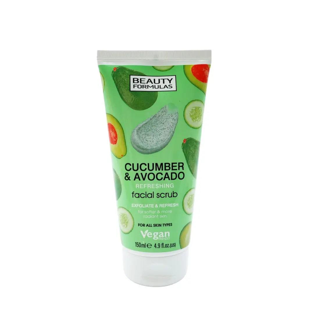 Beauty formulas Gommage du visage Concombre & Avocat 150 ml BEAUTY FORMULAS