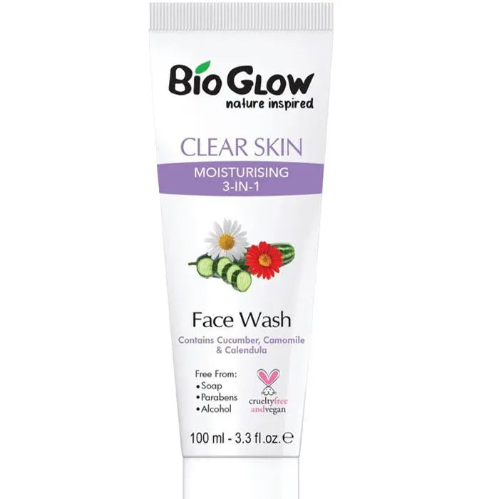 Bio Glow Clear Skin Gel Lavant Visage Hydratant 3 en 1-100 ml BIO GLOW
