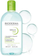 Charger l'image dans la galerie, Bioderma Sébium H2O Eau Micellaire Démaquillante Nettoyante Peaux Mixtes À Grasses 500ml Bioderma