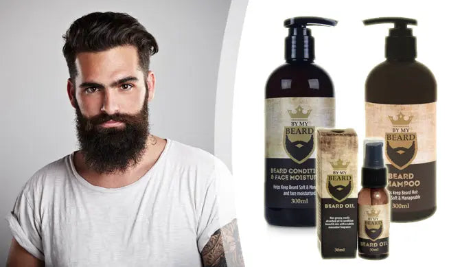 By My Beard Shampoing + demelant pour barbe + Huile 300ml By My Beard