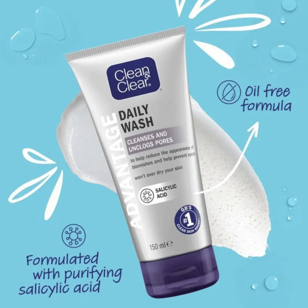 CLEAN & CLEAR Advantage Spot Control Nettoyant Quotidien 150 ml CLEAN & CLEAR