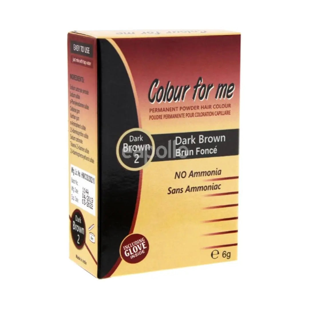 Colour for Me Poudre pour teindre les cheveux en Brun Fonce Colour For me