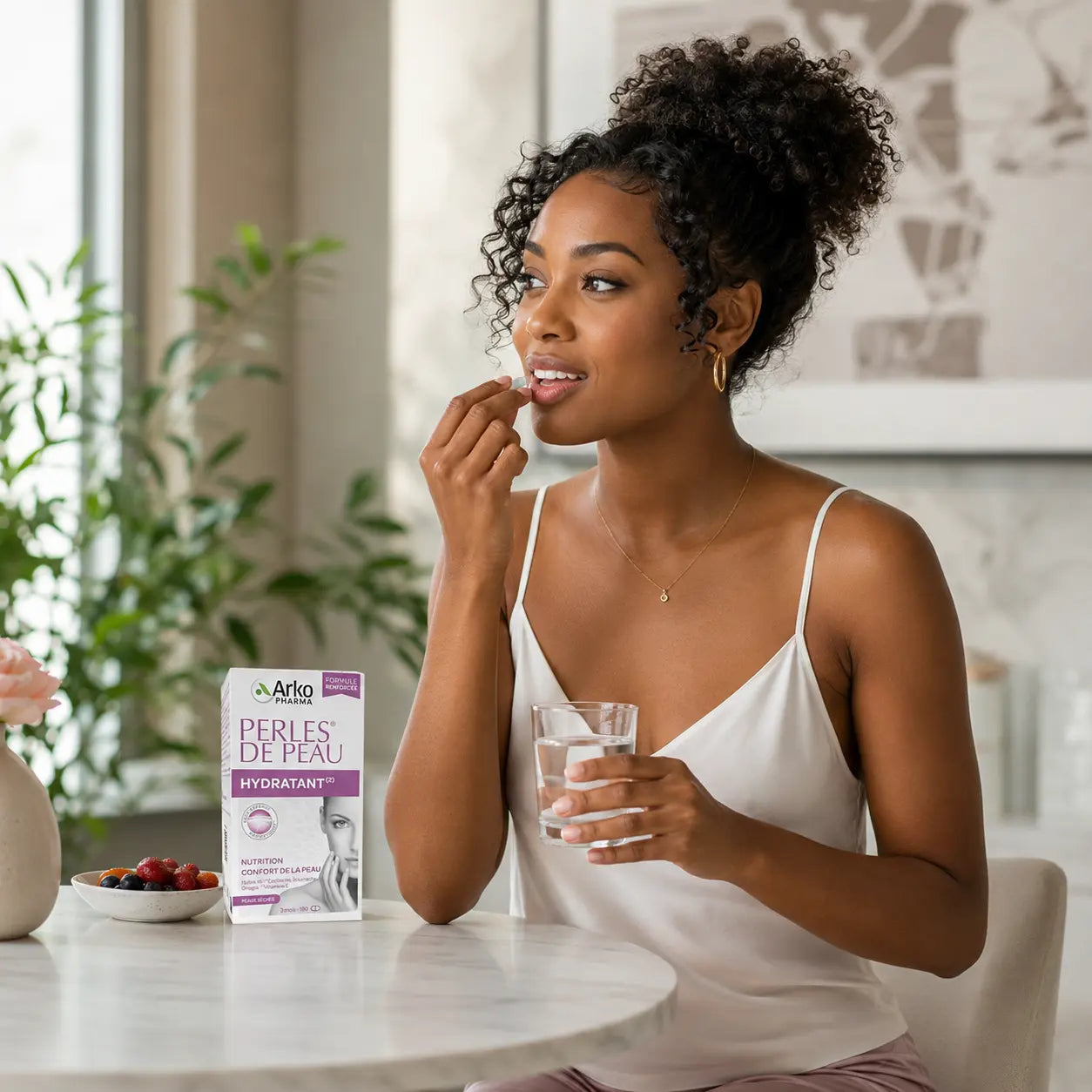Complément peaux sèches Arkopharma Perles de Peau hydratant — 180 capsules