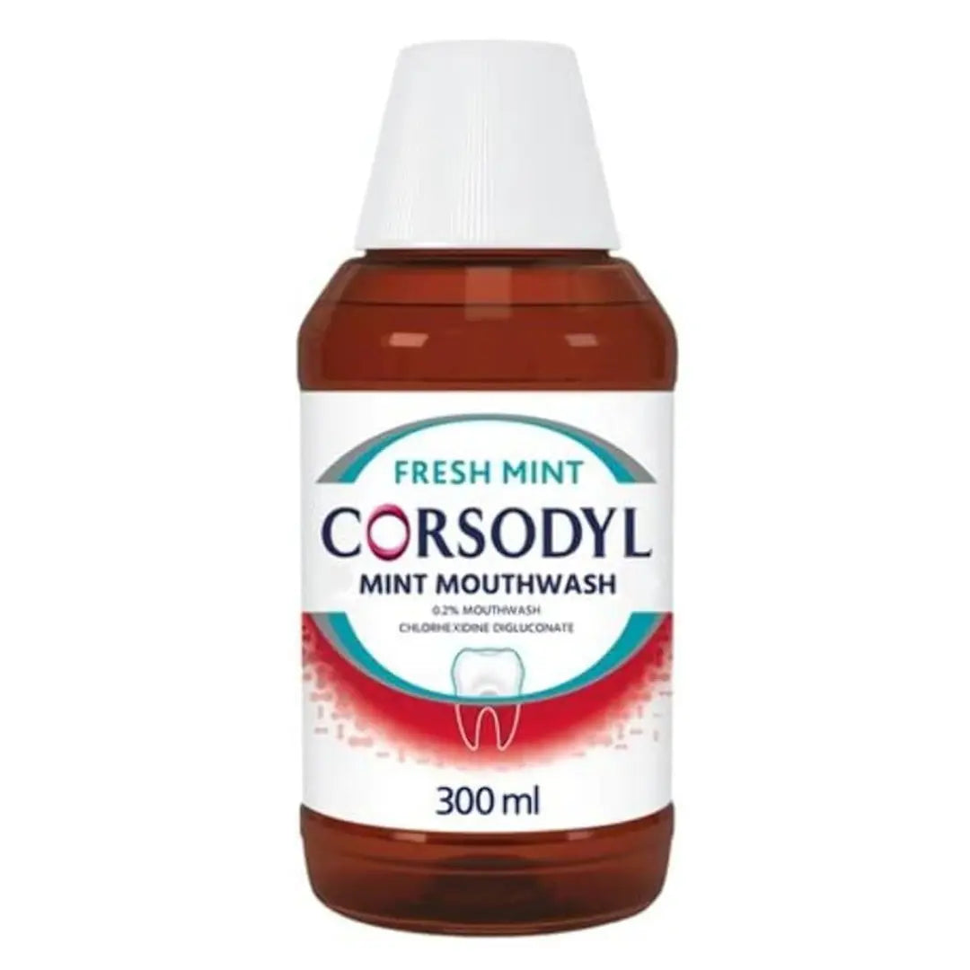 Corsodyl Bain de Bouche Antibactérien, Menthe Fraîche, 300 ml CORSODYL