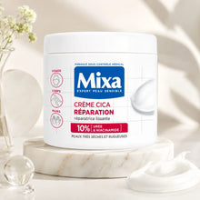 Charger l'image dans la galerie, Crème Cica Réparation Mixa 10% Urée & Niacinamide — 400 ml