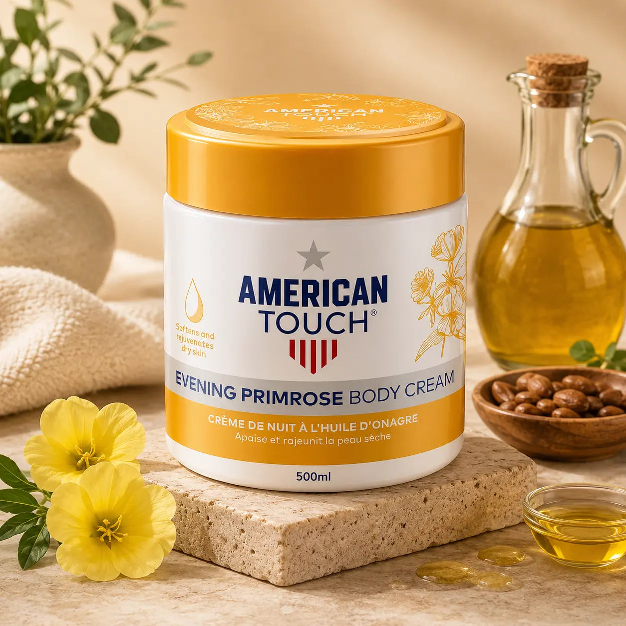 Crème Corps American Touch Evening Primrose — 300 ml