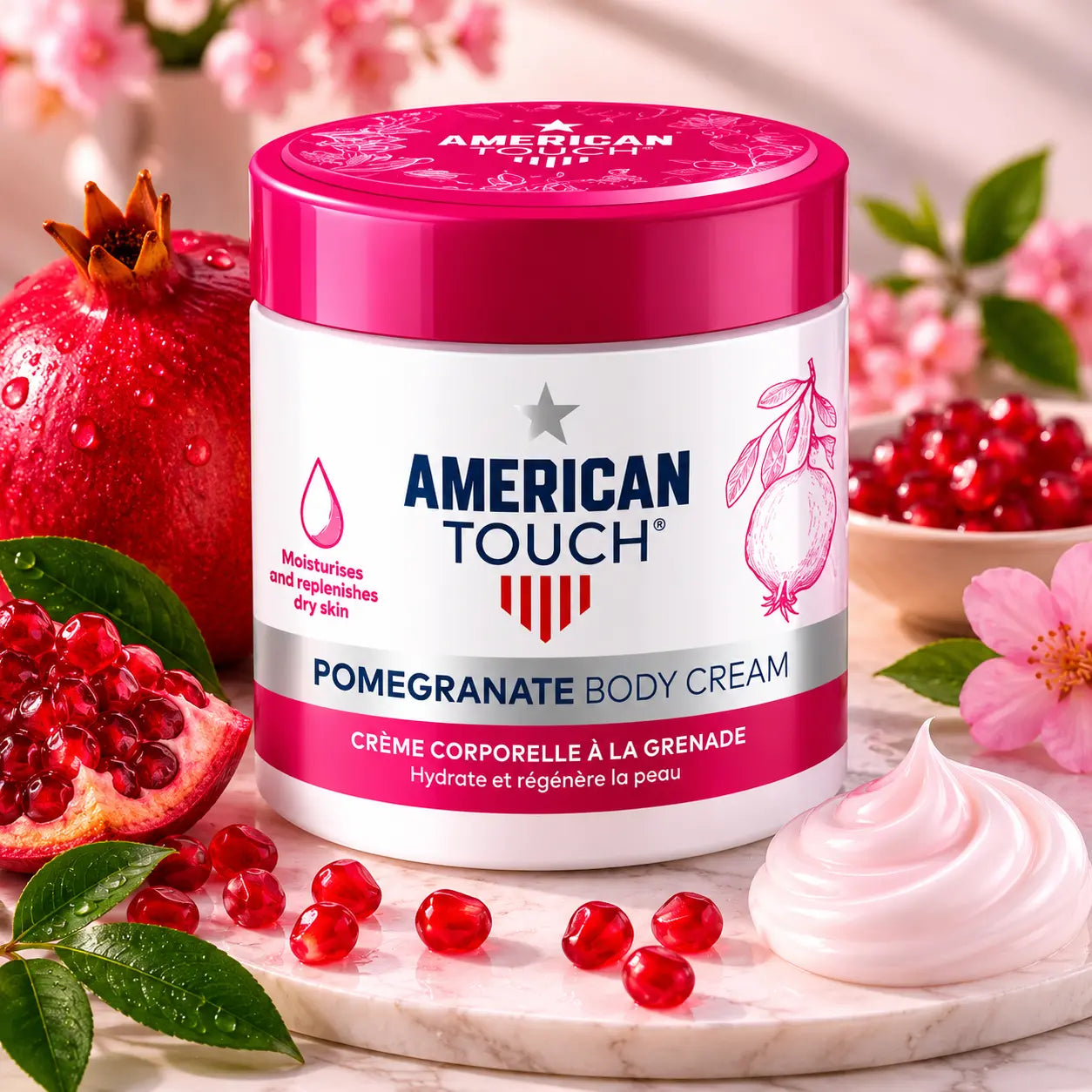 Crème Corps American Touch Pomegranate 500 ml