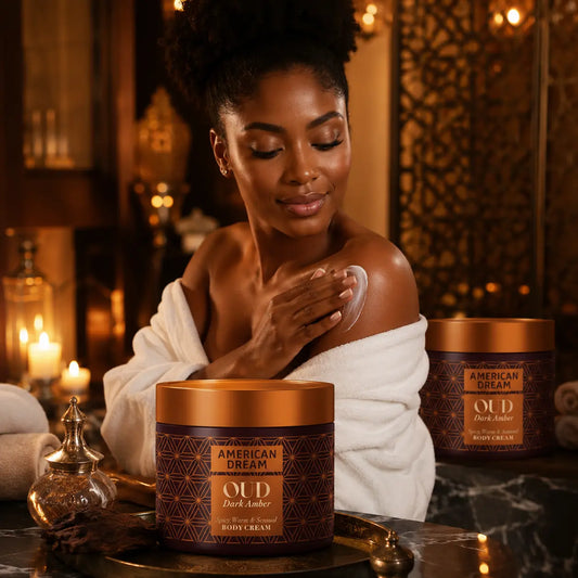 Crème corps parfumée American Dream oud & ambre foncé — 500 ml