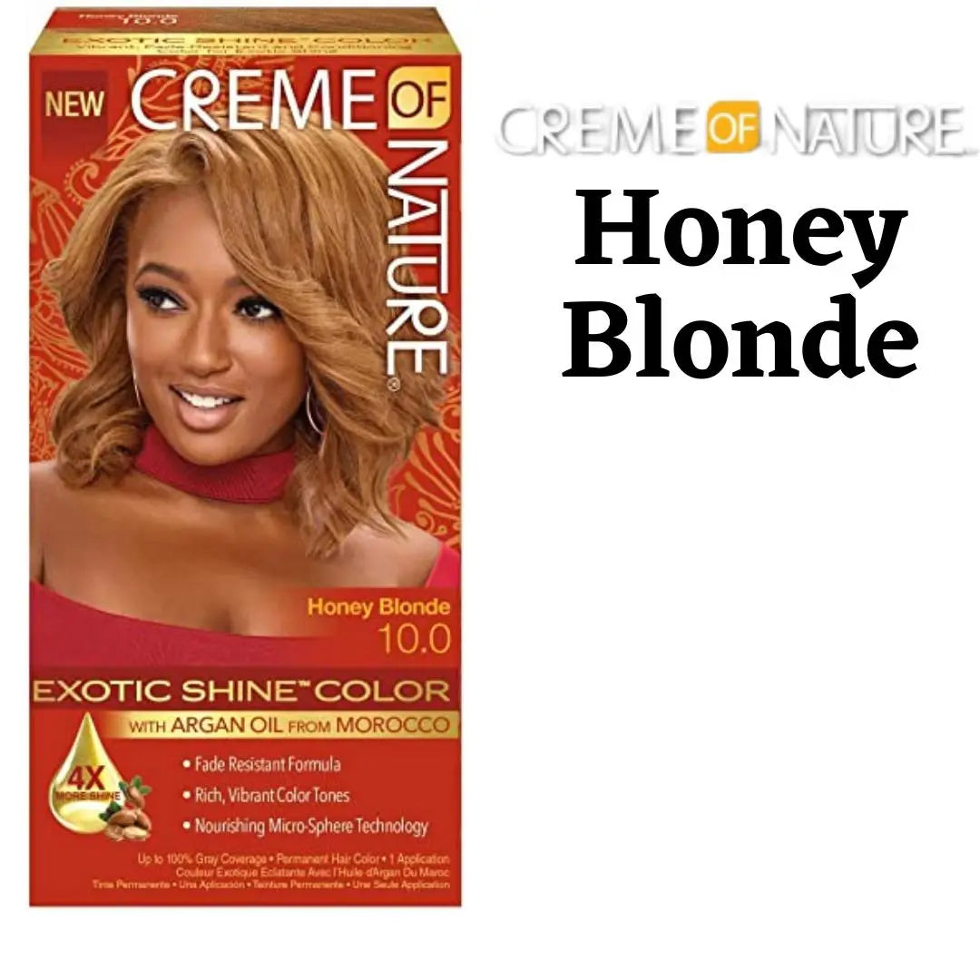 Creme of Nature Permanent Hair Exotic Shine Color Honey Blonde 10.0 CREME OF NATURE COL