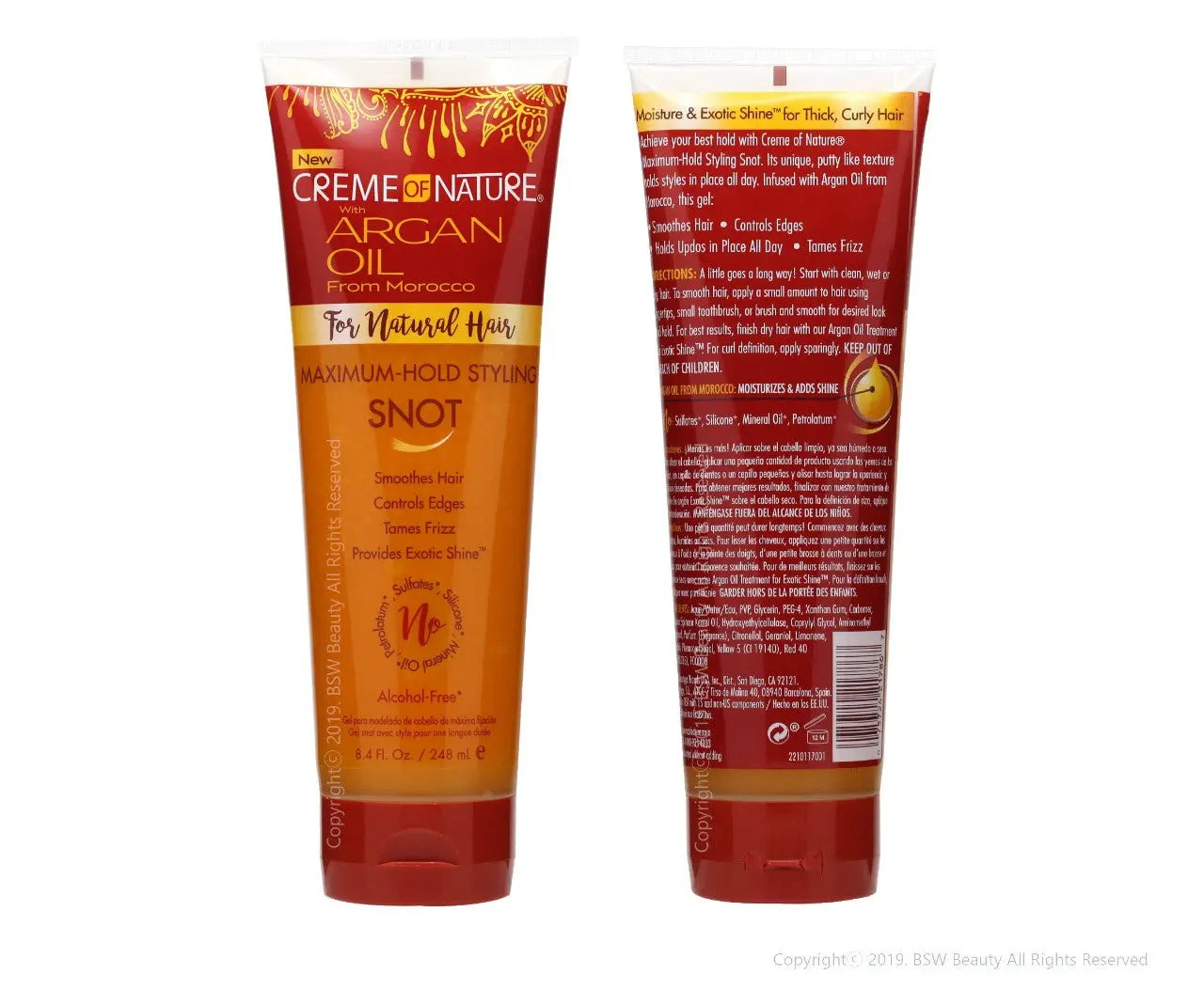 Creme of Nature argan oil maximumhold styling snot 248 ML CREME OF NATURE