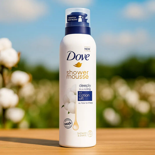 DOVE — Shower Mousse à l’huile de coton (200 mL*) DOVE