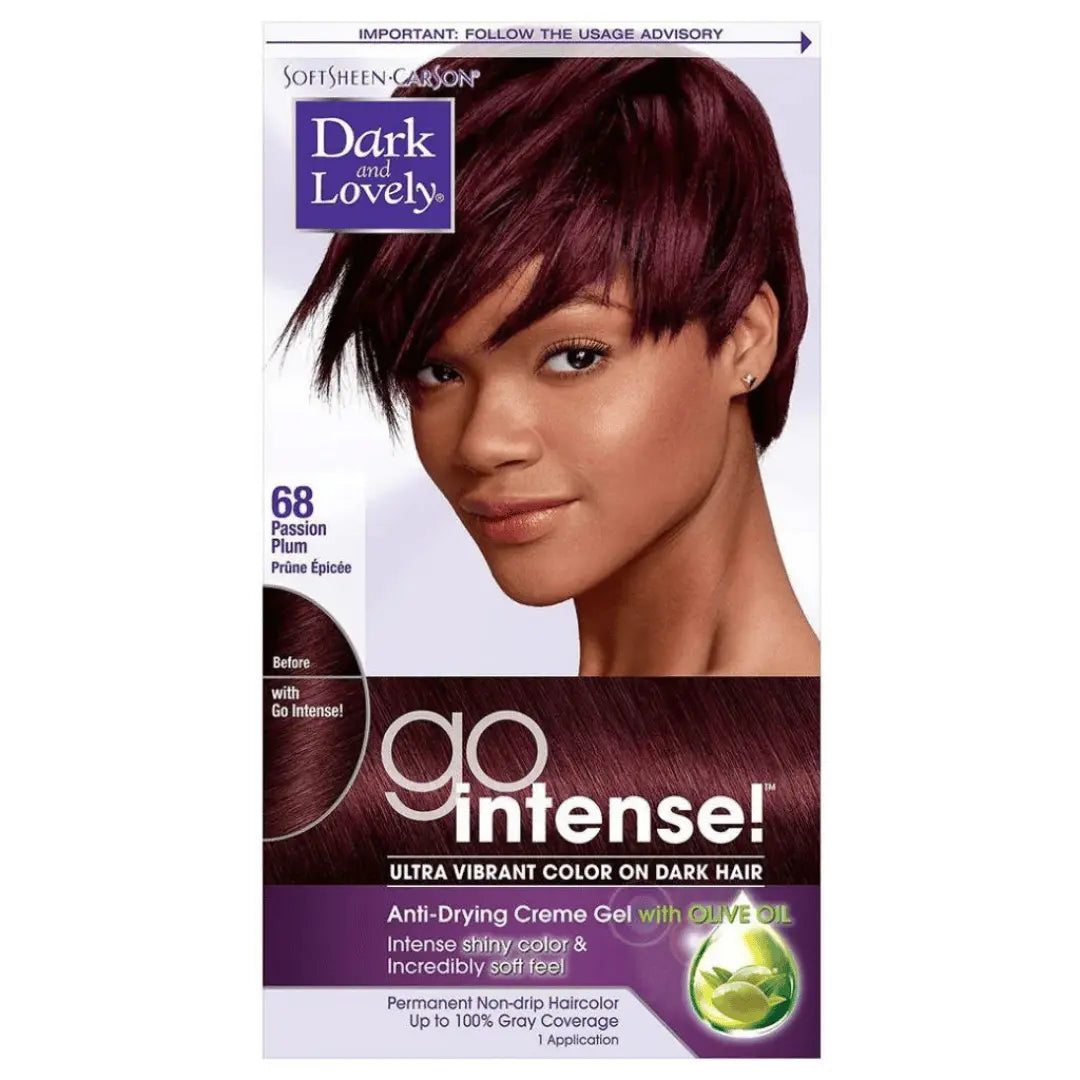 Dark and Lovely Go Intense! Couleur des cheveux n ° 68 Passion plum DARK & LOVELY
