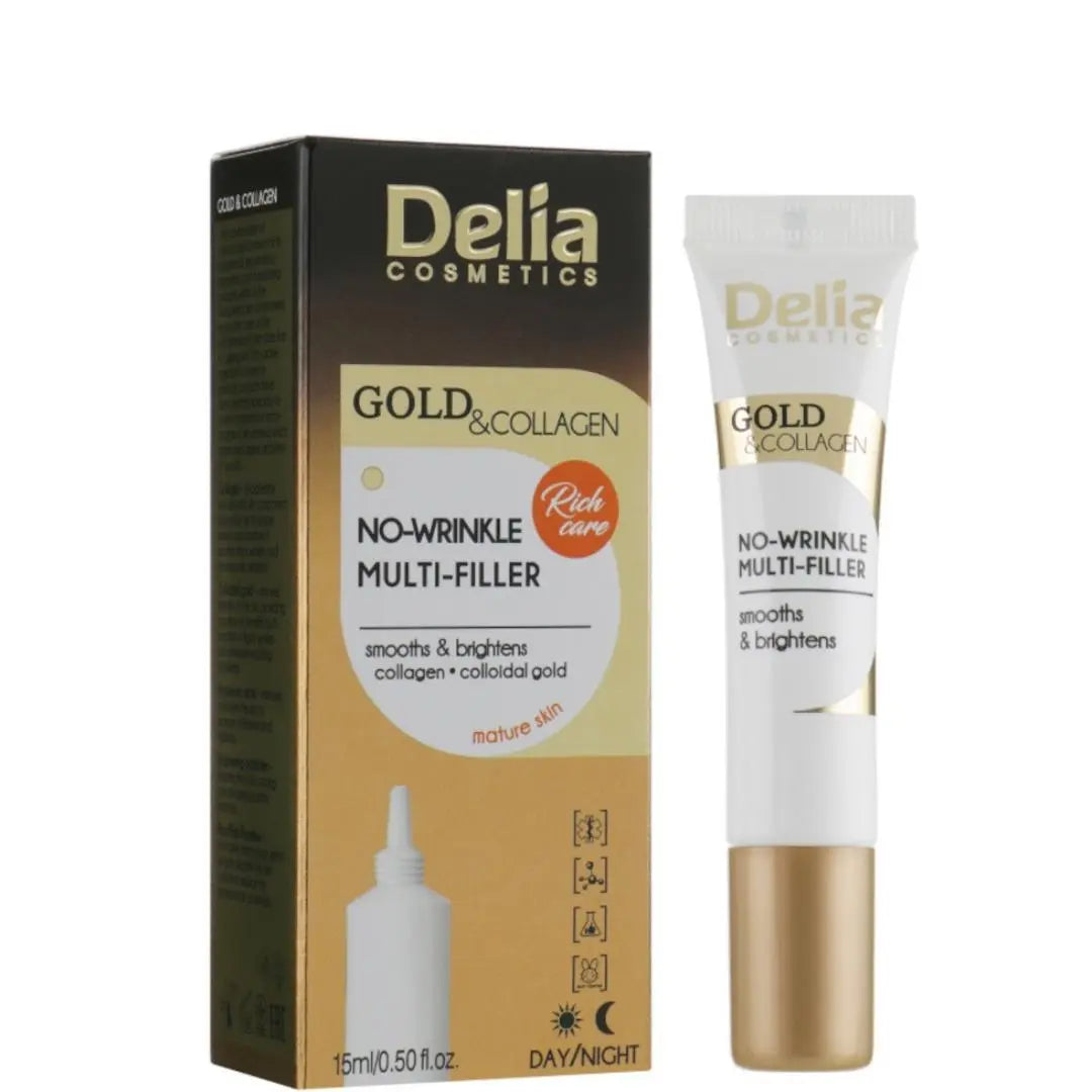 Delia Gold & Collagen No-Wrinkle Multi-Filler Cream-Concentrate 15 Ml delia