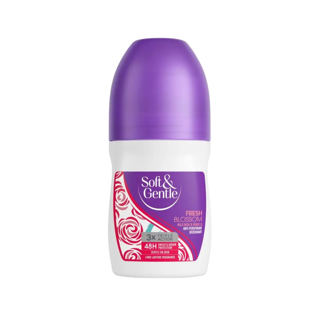 Déodorant anti-transpirant Fresh Blossom Rose sauvage et vanille 50 ml SOFT & GENTLE