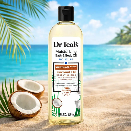 Huile Bain & Corps Dr Teal's Huile de Coco — 260 ml