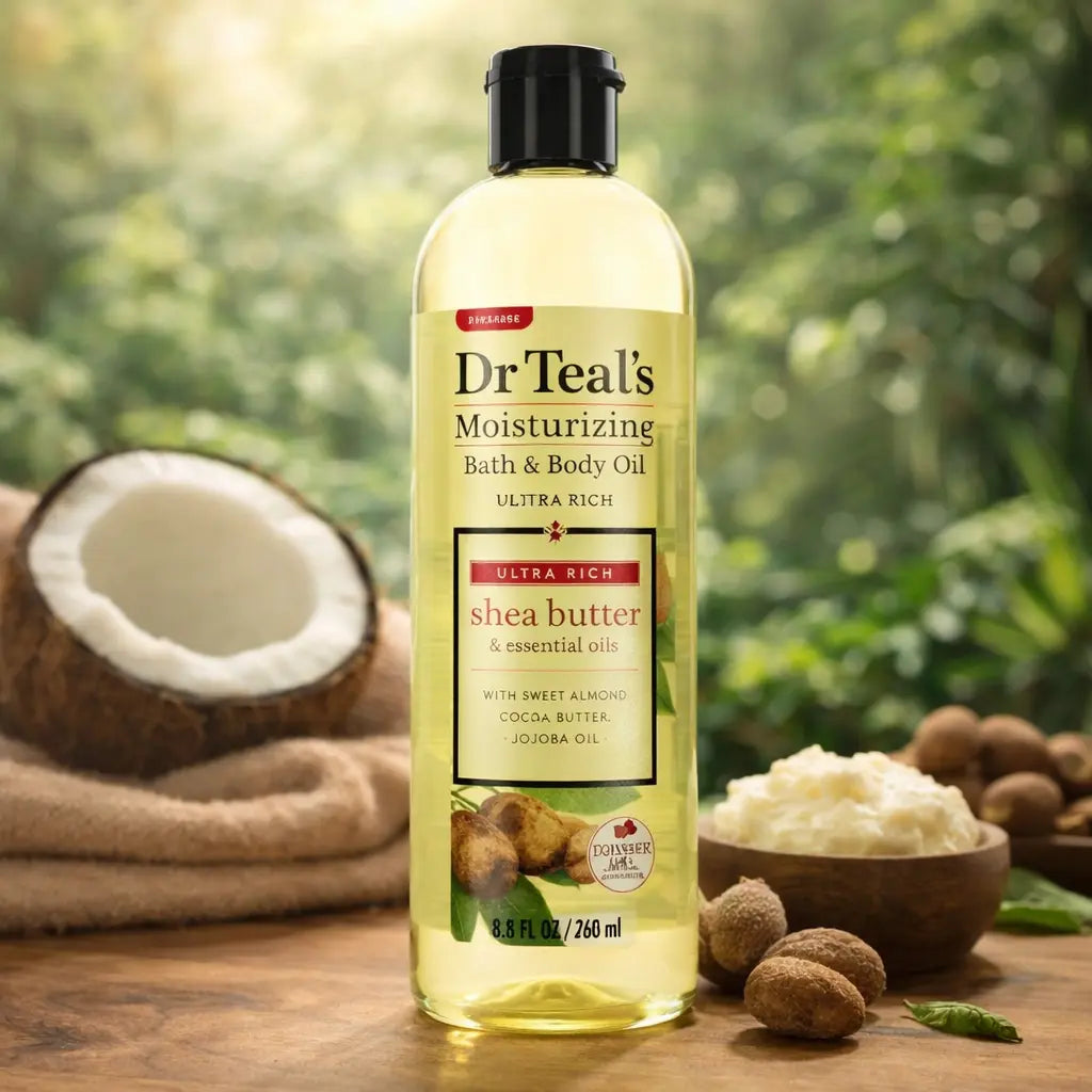 Huile Bain & Corps Dr Teal's Beurre de Karité — 250 ml