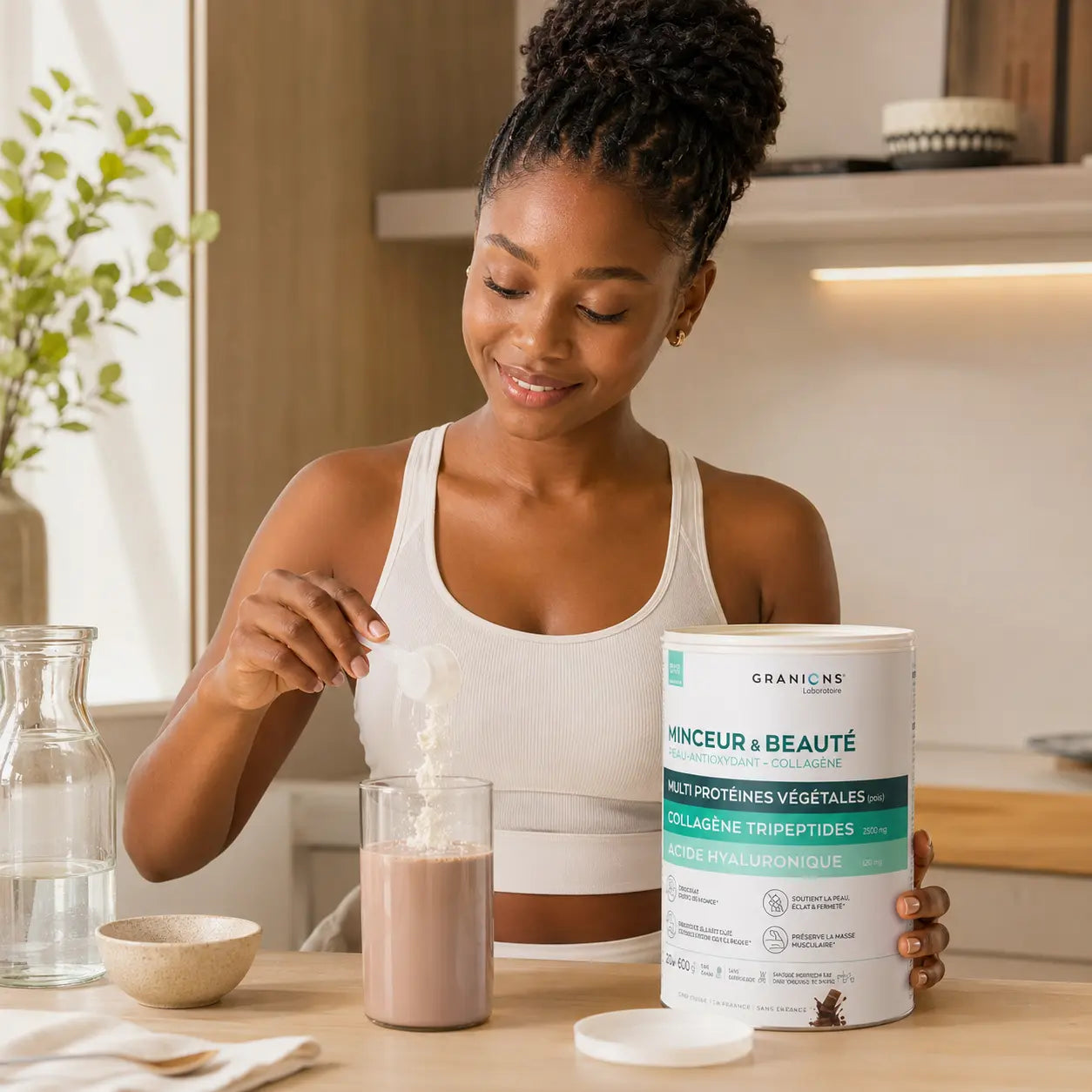 En-Cas Protéiné Collagène Granions Minceur & Beauté — Chocolat