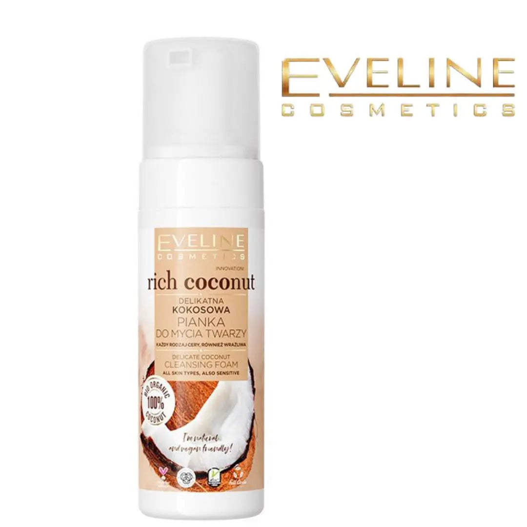 Eveline Cosmetics Rich Coconut Mousse Nettoyante Visage 150ML EVELINE