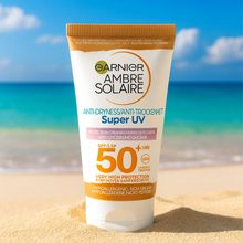 Charger l'image dans la galerie, Garnier Ambre Solaire Crème Protection Anti-Dessèchement Super UV SPF50+ 50 ml GARNIER