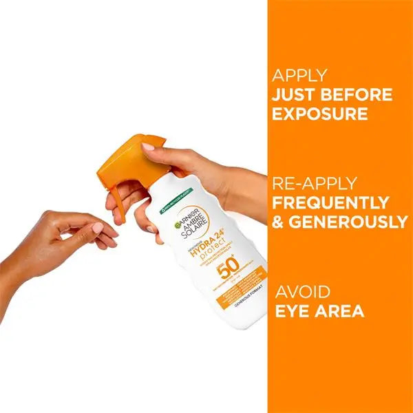 Garnier Ambre solaire spray Hydra Protection 24 heures SPF 50 300 Ml - MHT MULTI SERVICES