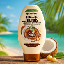 Charger l'image dans la galerie, Garnier Après-shampoing au lait de coco et macadamia pour cheveux secs 400 ML GARNIER