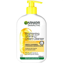 Charger l'image dans la galerie, Garnier Crème Nettoyante Éclaircissante à la Vitamine C 250Ml NEW GARNIER