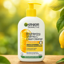 Charger l'image dans la galerie, Garnier Crème Nettoyante Éclaircissante à la Vitamine C 250Ml NEW GARNIER