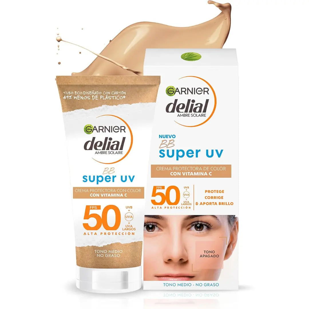Garnier Delial BB Sun Cream, 5 in 1 sun protection cream SPF 50 50 ml GARNIER