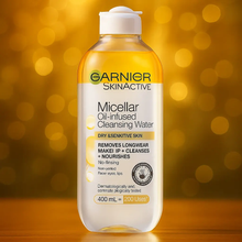 Charger l'image dans la galerie, Garnier Nettoyant pour le visage infusé d’huile d’eau micellaire 400ml GARNIER