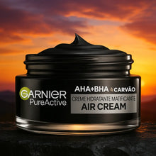 Charger l'image dans la galerie, Garnier Pure Active AHA+BHA Crème Aérienne Matifiante Quotidienne au Charbon 50ml GARNIER