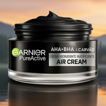 Charger l'image dans la galerie, Garnier Pure Active AHA+BHA Crème Aérienne Matifiante Quotidienne au Charbon 50ml NEW GARNIER