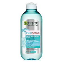 Charger l'image dans la galerie, Garnier Pure Active Eau Micellaire Nettoyant Visage Peau Grasse 400ml GARNIER