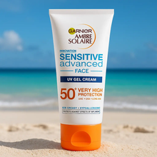 Charger l'image dans la galerie, Garnier Sensitive Advanced Visage Gel Crème UV SPF 50+ 50ml GARNIER
