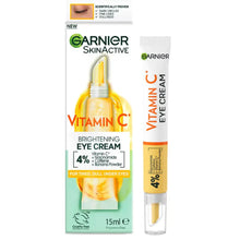Charger l'image dans la galerie, Garnier Skin Active Crème Contour des Yeux Éclaircissante à la Vitamine C 15Ml GARNIER