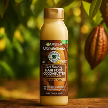 Charger l'image dans la galerie, Garnier Ultimate Blends Shampoing au beurre de cacao pour cheveux secs et bouclés 350 ml GARNIER